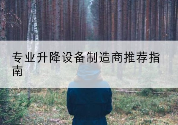 怀宁电动剪叉升降平台厂家-专业升降设备制造商推荐指南